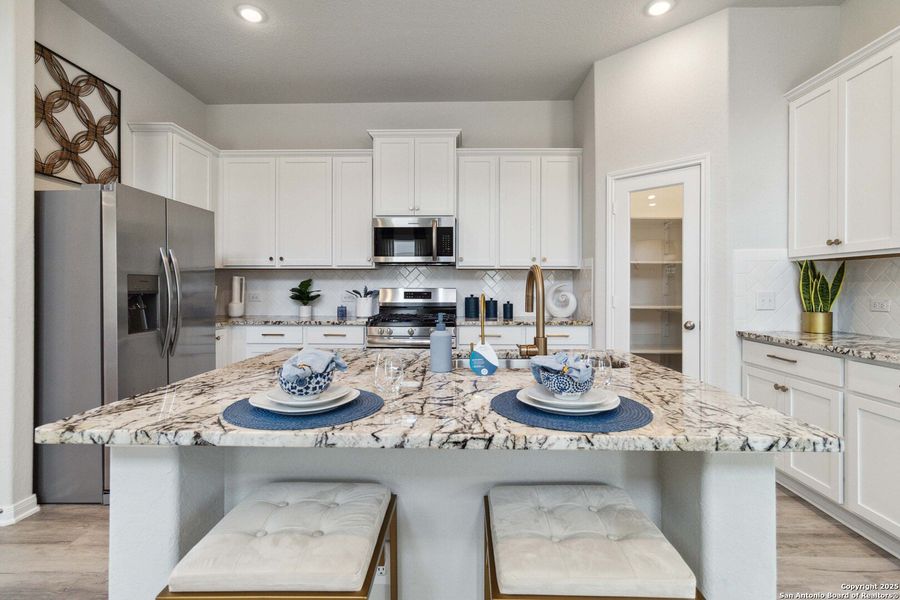 Furnished interior view inside a new home in Red Hawk Landing, San Antonio (Image 12).