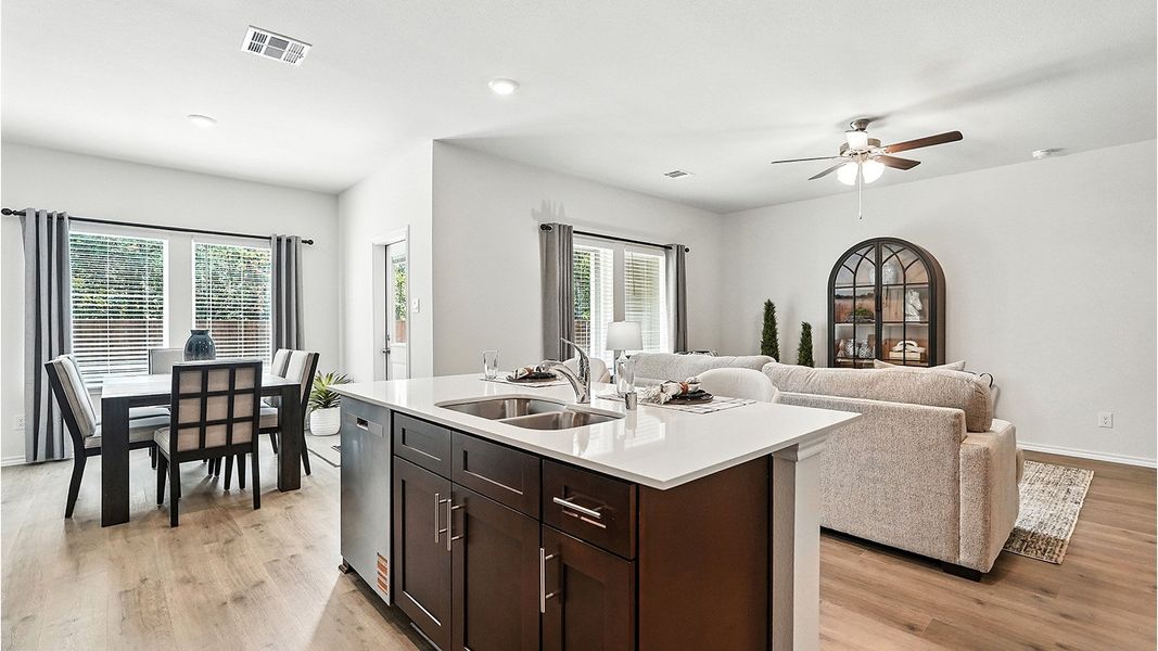 Representative furnished interior of a home built from the Naples by D.R. Horton in The Reserve at Timber Creek, Lindale (Image 6).