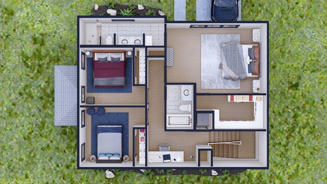 2D floor plan layout of this home in , Houston, TX (Image 4).