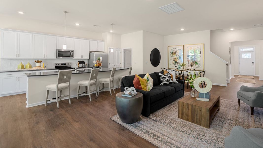 Representative furnished interior of a home built from the AZALEA by D.R. Horton in The Villas at Galvins Ridge, Sanford (Image 26). Representative furnished interior of a home built from the AZALEA by D.R. Horton in The Villas at Galvins Ridge, Sanford (Image 26).