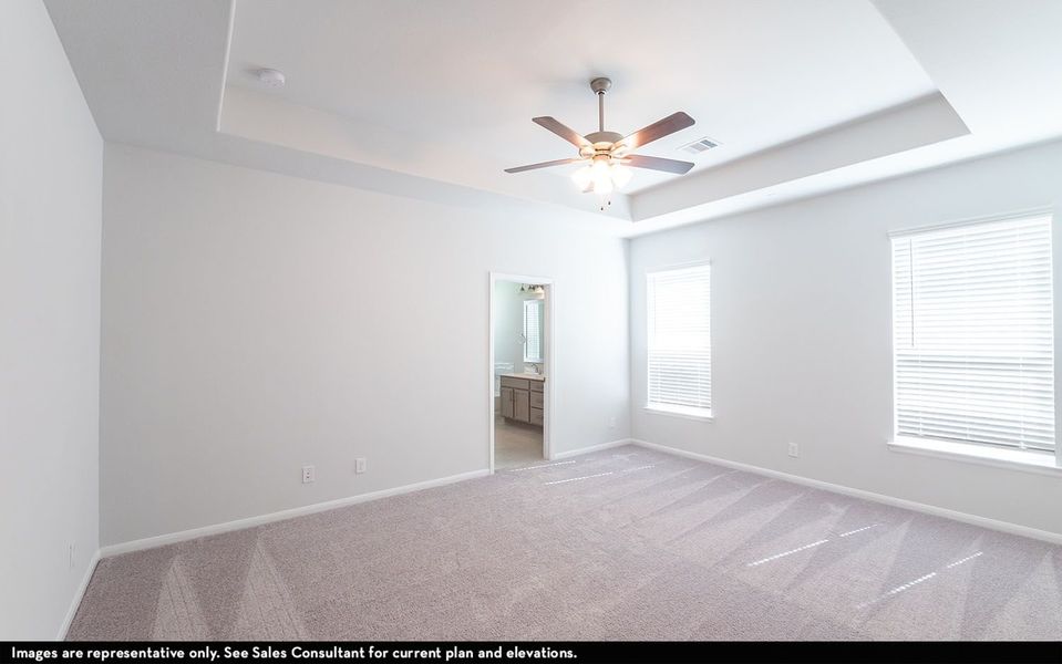 Representative unfurnished interior of a home built from the Montauk by CastleRock Communities in Hughes Landing, Dickinson (Image 14).