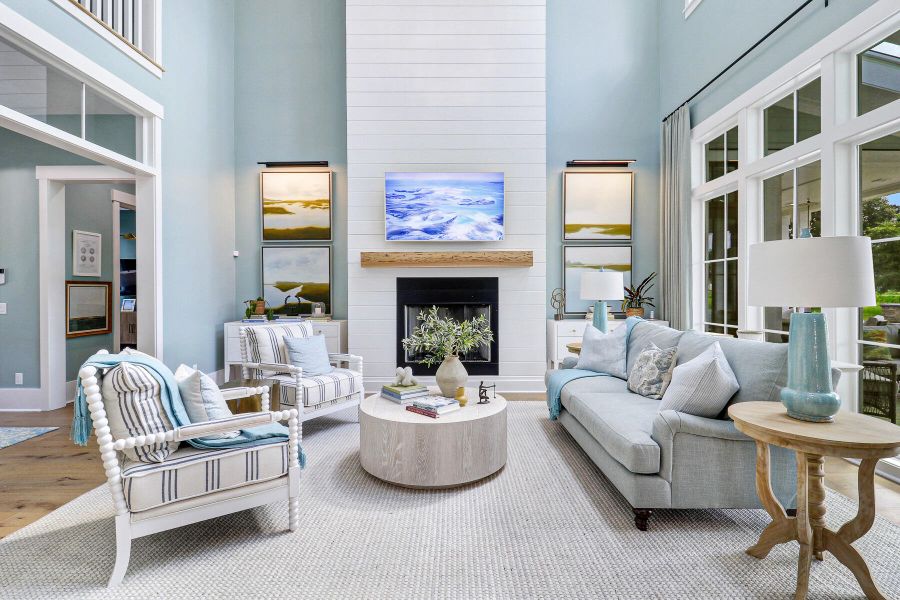 Furnished interior view inside a new home in , Bluffton (Image 39).