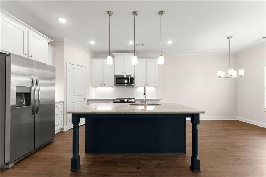 Furnished interior view inside a new home in , Dawsonville (Image 7).