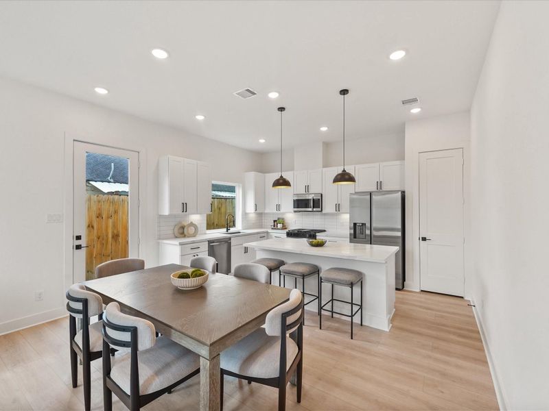 Furnished interior view inside a new home in , Houston (Image 11).