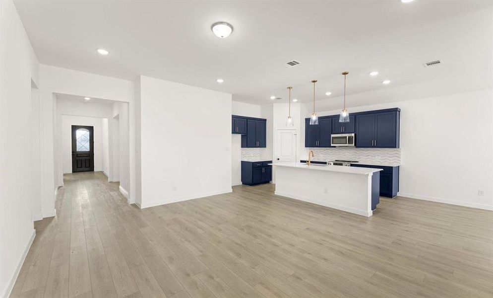 Open Kitchen-Living Room featuring the Sapphire Collection