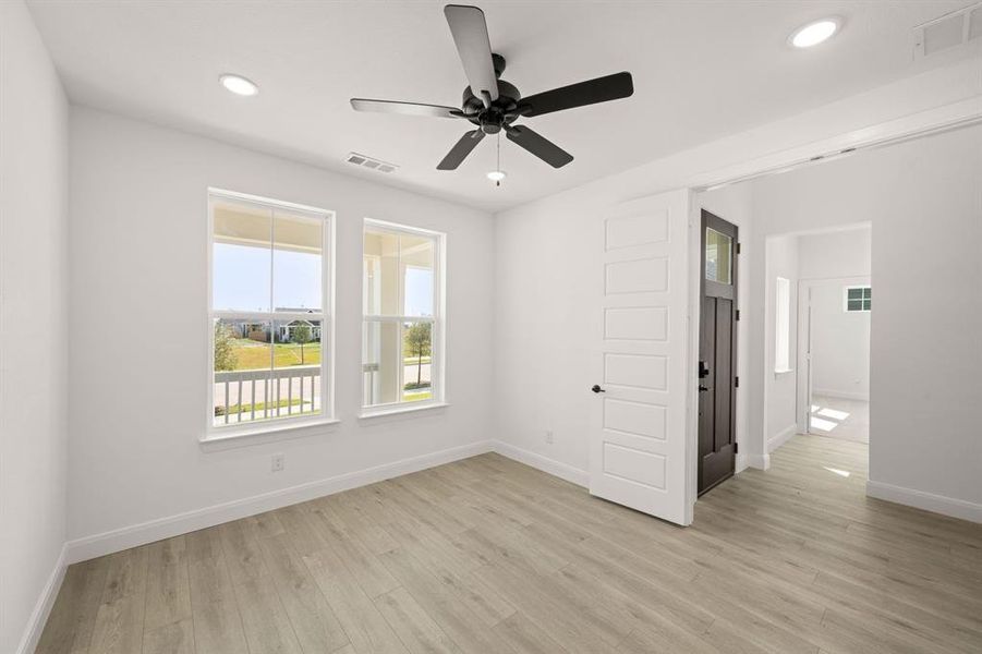 Spacious, unfurnished interior of a new home in MidTowne, Midlothian (Image 37).