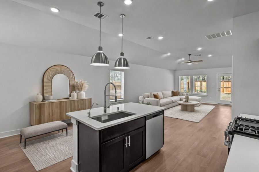 Furnished interior view inside a new home in Summerview, Fulshear (Image 12).