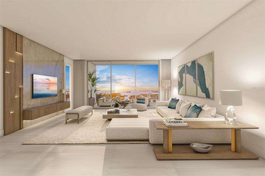 Furnished interior view inside a new home in , Tampa (Image 13).