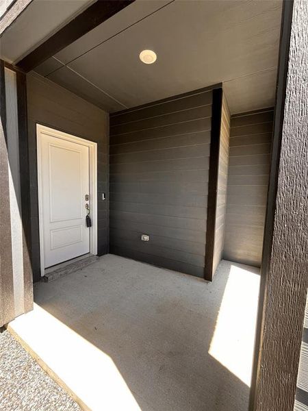 Front porch sitting area.