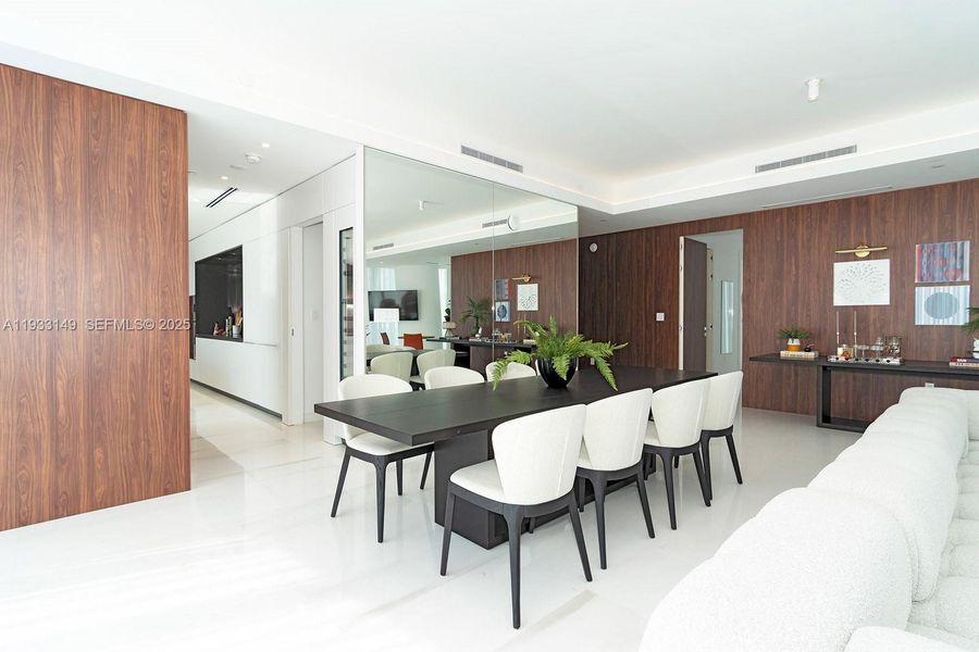 Furnished interior view inside a new home in , Miami (Image 15).