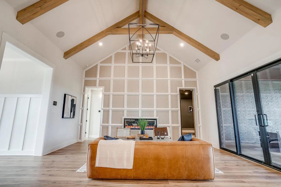 Representative furnished interior of a home built from the The Carley by Elmwood Custom Homes in Matthews Farm, Venus (Image 42).