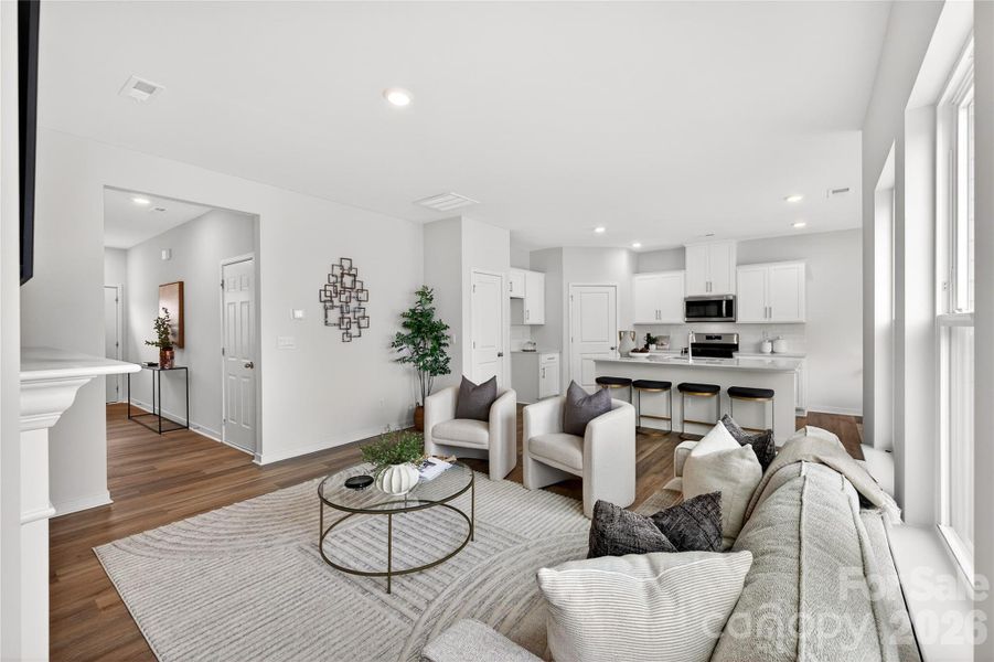 Furnished interior view inside a new home in Reedy Creek Preserve, Charlotte (Image 18).