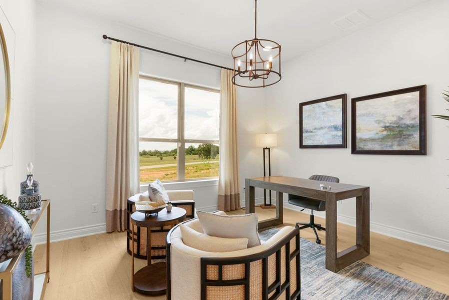 Furnished interior view inside a new home in The Colony- Pine Cove, Bastrop (Image 16).