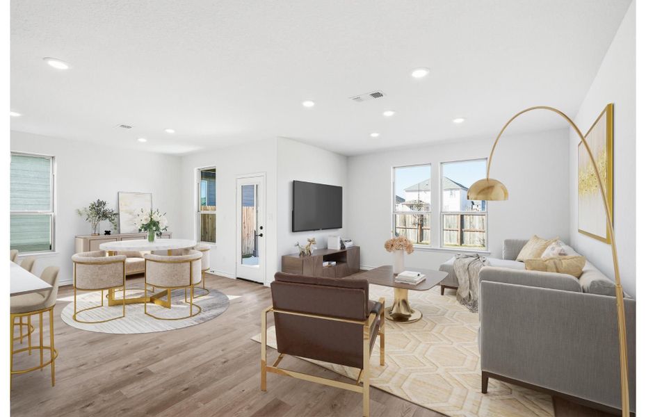 Furnished interior in a model home at Dove Song in Marion (Image 12).