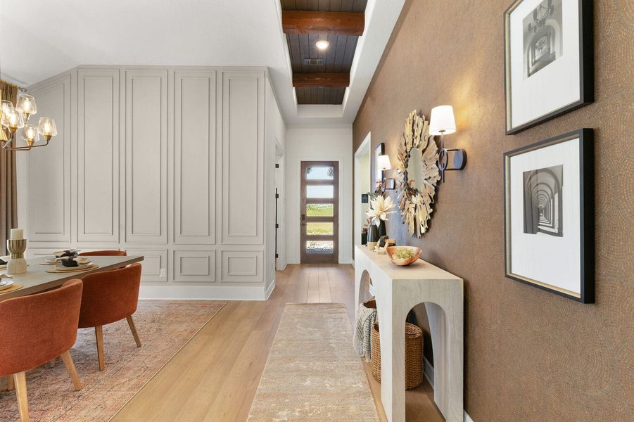 Furnished interior view inside a new home in Nolte Farms, Seguin (Image 10).