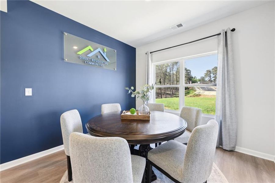 Furnished interior view inside a new home in The Hills at Cedar Creek, Winder (Image 12).