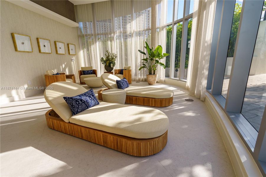 Furnished interior view inside a new home in Aria Reserve, Miami (Image 10).