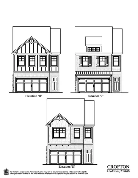 Representative rendering of the exterior for the Crofton by Rocklyn Homes (Image 6).