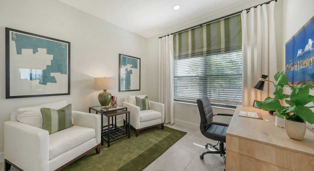 Representative furnished interior of a home built from the Sandcastle 2 by Neal Communities in Vistera of Venice, Venice (Image 16).