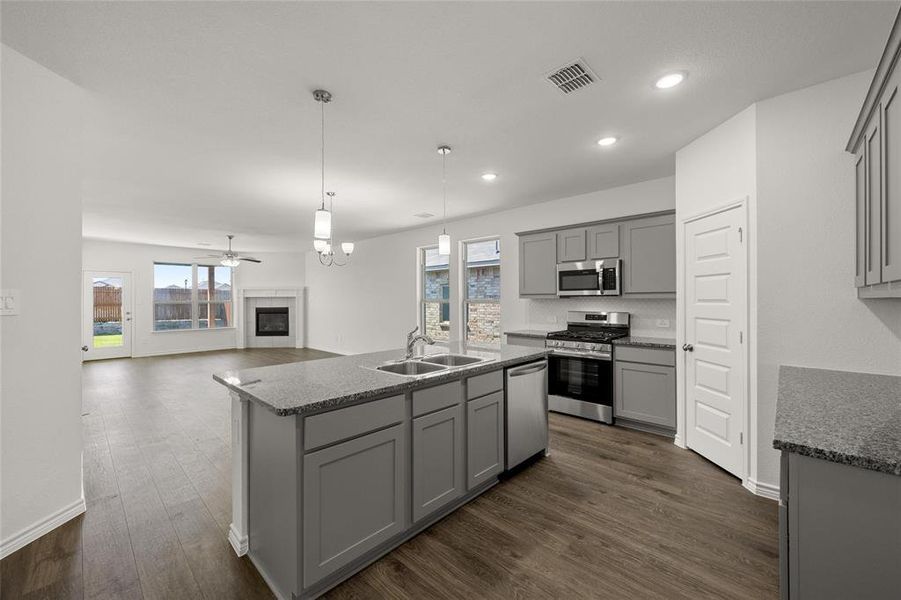 Furnished interior view inside a new home in Baker Farms, Cleburne (Image 11). Furnished interior view inside a new home in Baker Farms, Cleburne (Image 11).