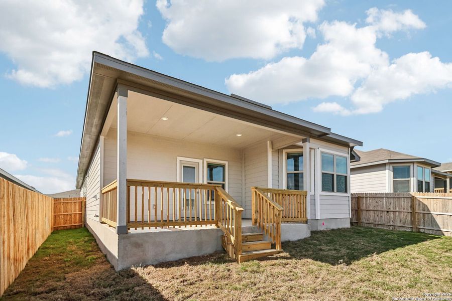 Exterior details and patio area of a home in Remington Ranch, San Antonio (Image 24). Exterior details and patio area of a home in Remington Ranch, San Antonio (Image 24).