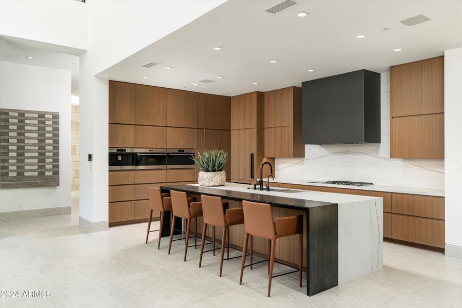 Modern Kitchen with Generous Island