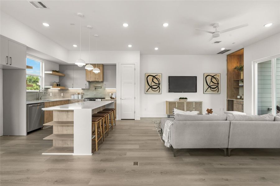 Furnished interior view inside a new home in , Houston (Image 34).