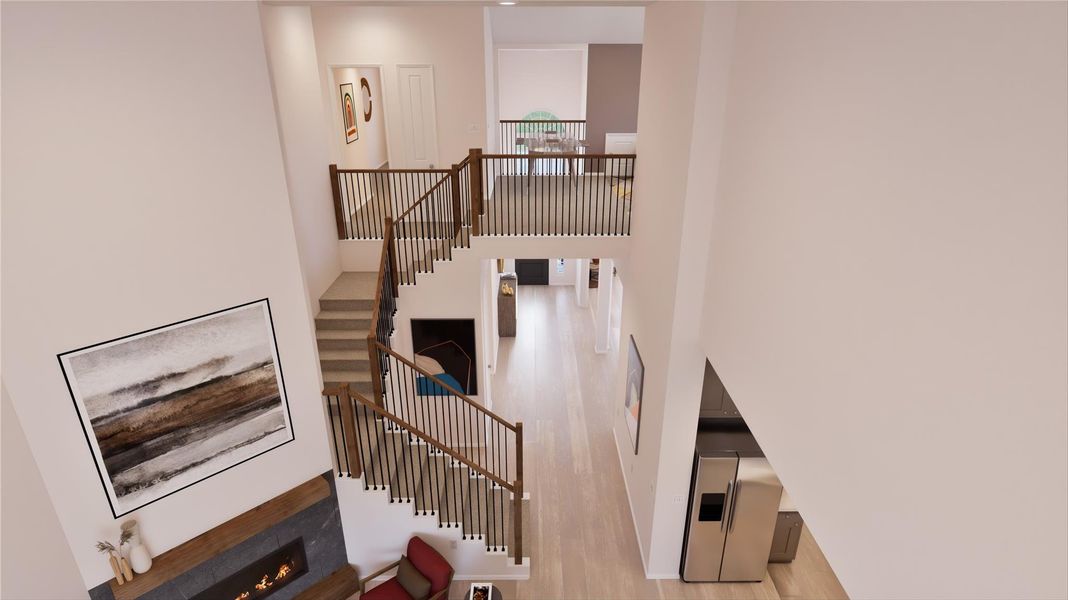 Furnished interior view inside a new home in Samara: Wentworth, League City (Image 27).