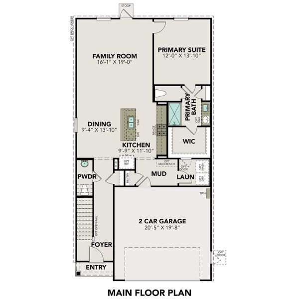 2D floor plan layout of this home in Lakes at Black Oak, Magnolia, TX (Image 15).