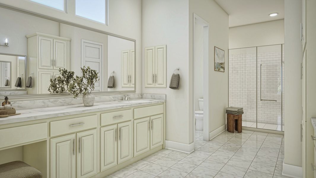 Representative furnished interior of a home built from the Sedona by Beazer Homes in Highland Estates, San Antonio (Image 6).