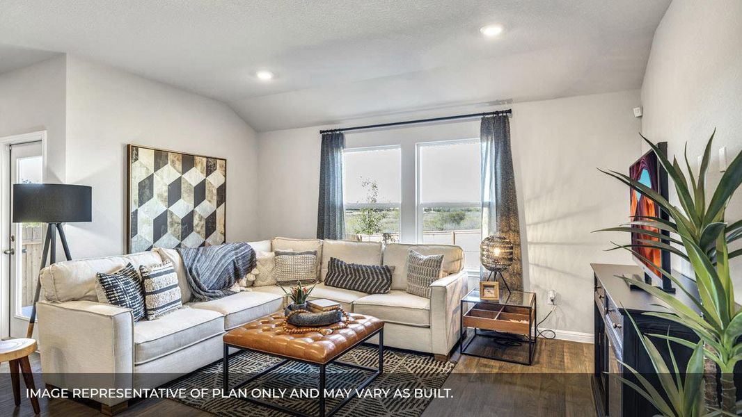 Furnished interior view inside a new home in Prairie Lakes, Buda (Image 17).