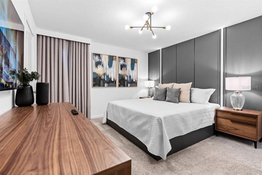 Furnished interior view inside a new home in , Davenport (Image 17).