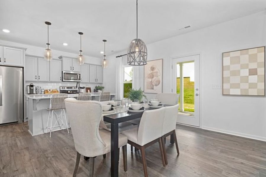 Representative furnished interior of a home built from the Whitney by True Homes in Harpers Landing, Walkertown (Image 8).