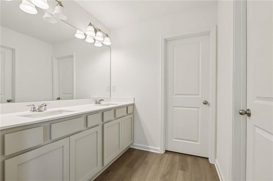 Furnished interior view inside a new home in Langston Reserve, Cartersville (Image 9).