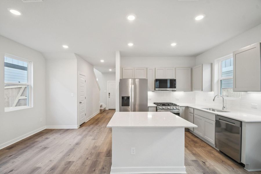 Furnished interior view inside a new home in Avery Centre, Round Rock (Image 8). Furnished interior view inside a new home in Avery Centre, Round Rock (Image 8).