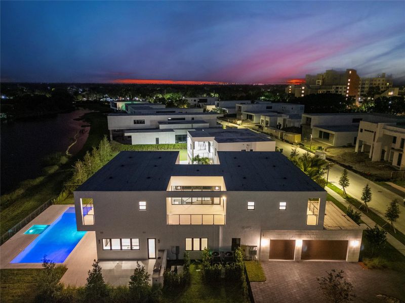 Exterior details and patio area of a home in , Weston (Image 39).