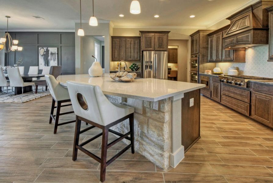 Representative furnished interior of a home built from the Madera II by Giddens Homes in Scofield Farms Estates, Georgetown (Image 151).