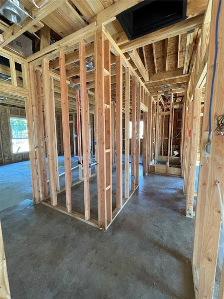 Hallway to the Primary Suite, Bedrooms and Secondary Bathroom
