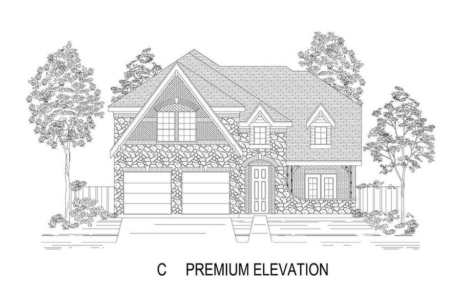 Representative rendering of the exterior for the Cooper F by First Texas Homes (Image 14).