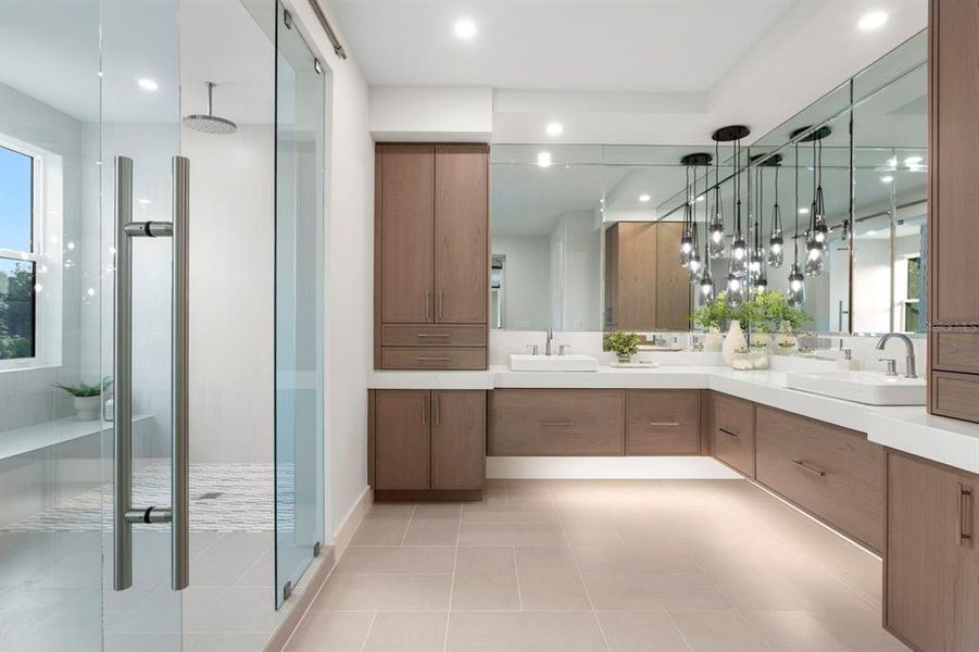 Furnished interior view inside a new home in , Tampa (Image 58). Furnished interior view inside a new home in , Tampa (Image 58).