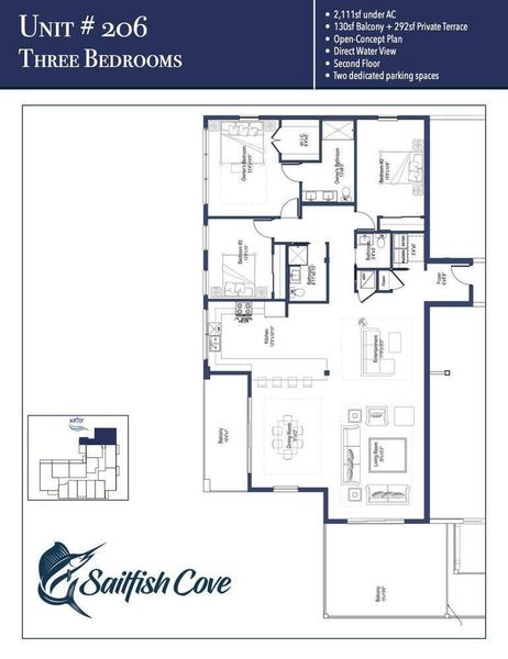 2D floor plan layout of this home in , Stuart, FL (Image 6).