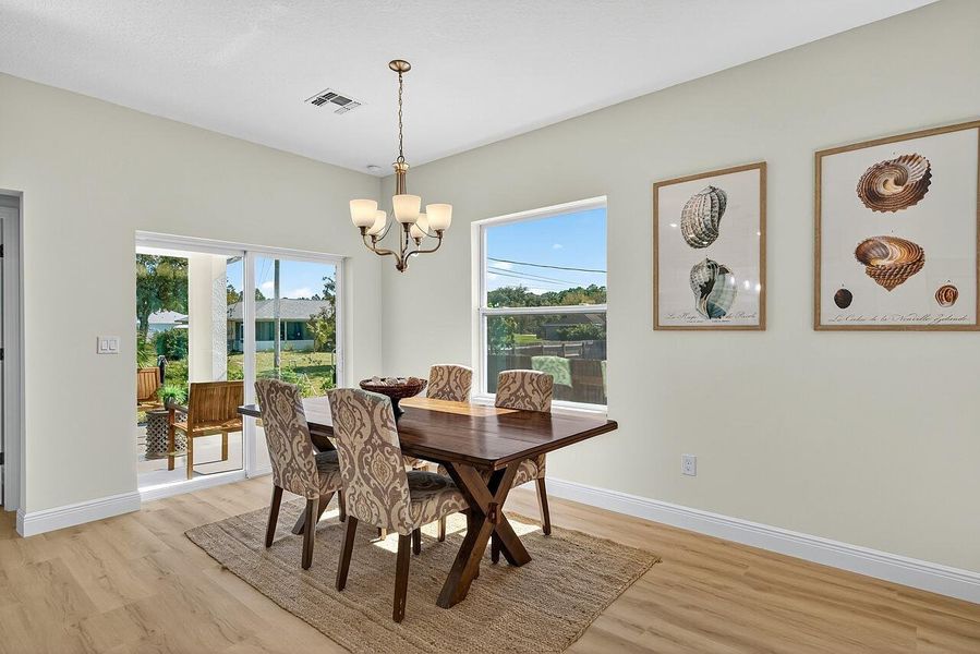 Furnished interior view inside a new home in , Vero Beach (Image 35).