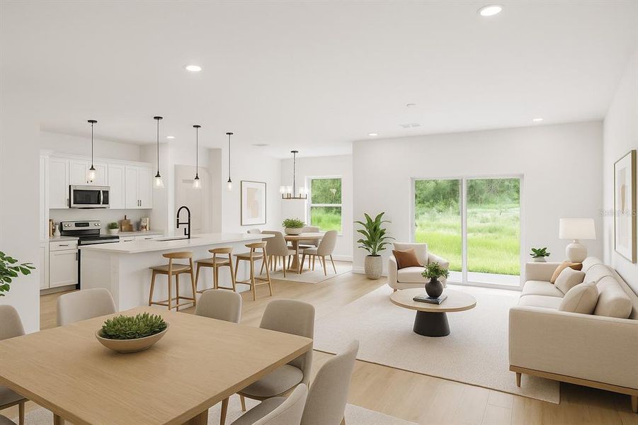 Furnished interior view inside a new home in , Ocala (Image 10).