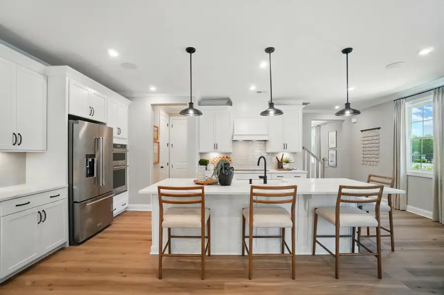 Furnished interior view inside a new home in The Townes at Wade Ardrey, Charlotte (Image 3).
