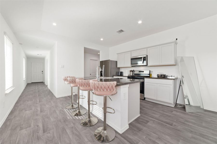 Furnished interior view inside a new home in Breckenridge Forest, Spring (Image 21). Furnished interior view inside a new home in Breckenridge Forest, Spring (Image 21).