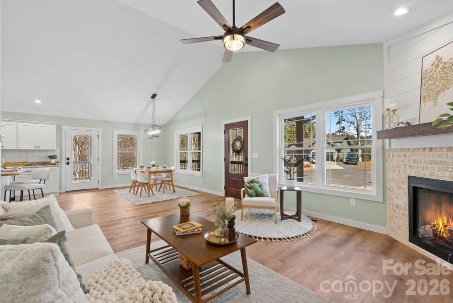 Open Concept Living/Dining/Kitchen