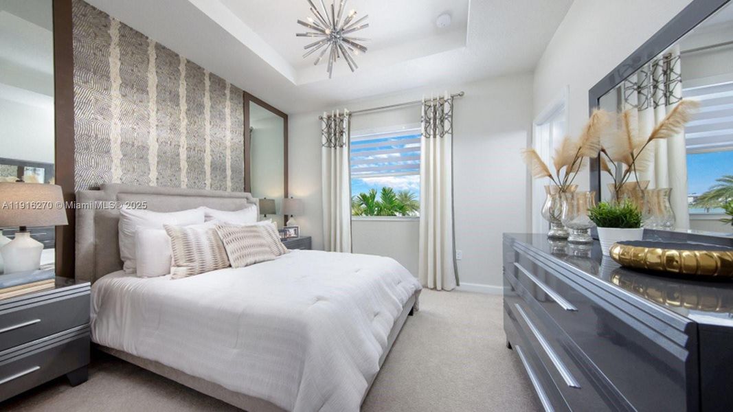 Furnished interior view inside a new home in , Homestead (Image 7). Furnished interior view inside a new home in , Homestead (Image 7).