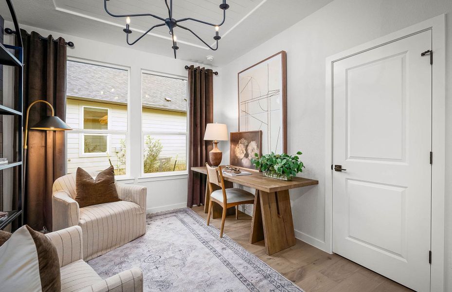 Representative furnished interior of a home built from the Prestige by Del Webb in Sun City Texas, Georgetown (Image 12).