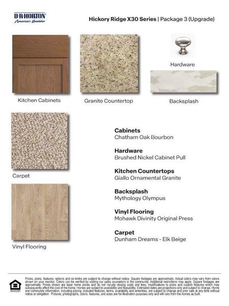 Materials commonly used for homes built from the The Madison by D.R. Horton in Hickory Ridge, Elmendorf (Image 48).