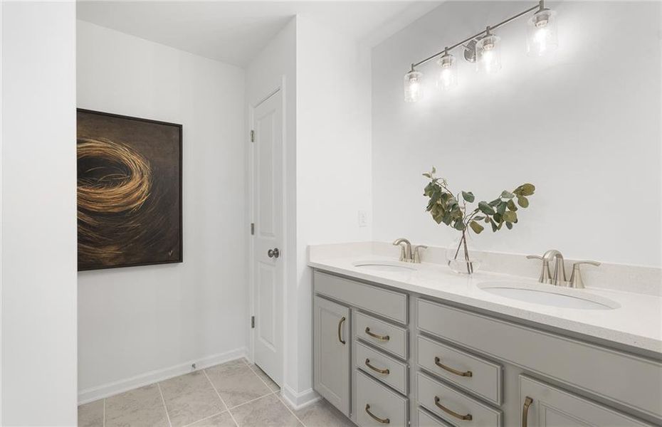 Furnished interior view inside a new home in Sierra Creek, Hoschton (Image 37).